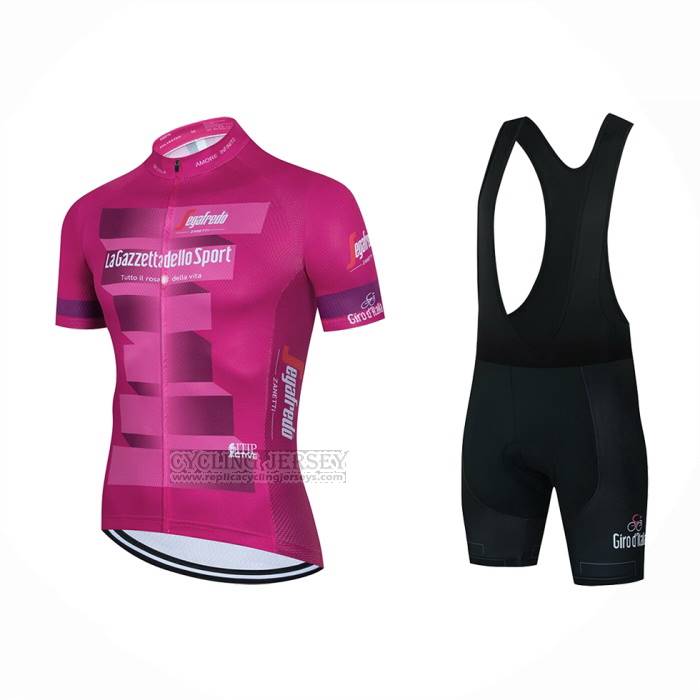 2023 Cycling Jersey Giro D'italy Pink Short Sleeve And Bib Short